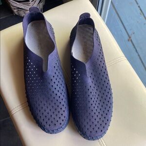 Ilse Jacobsen Navy Tulip Slip-ons SZ41